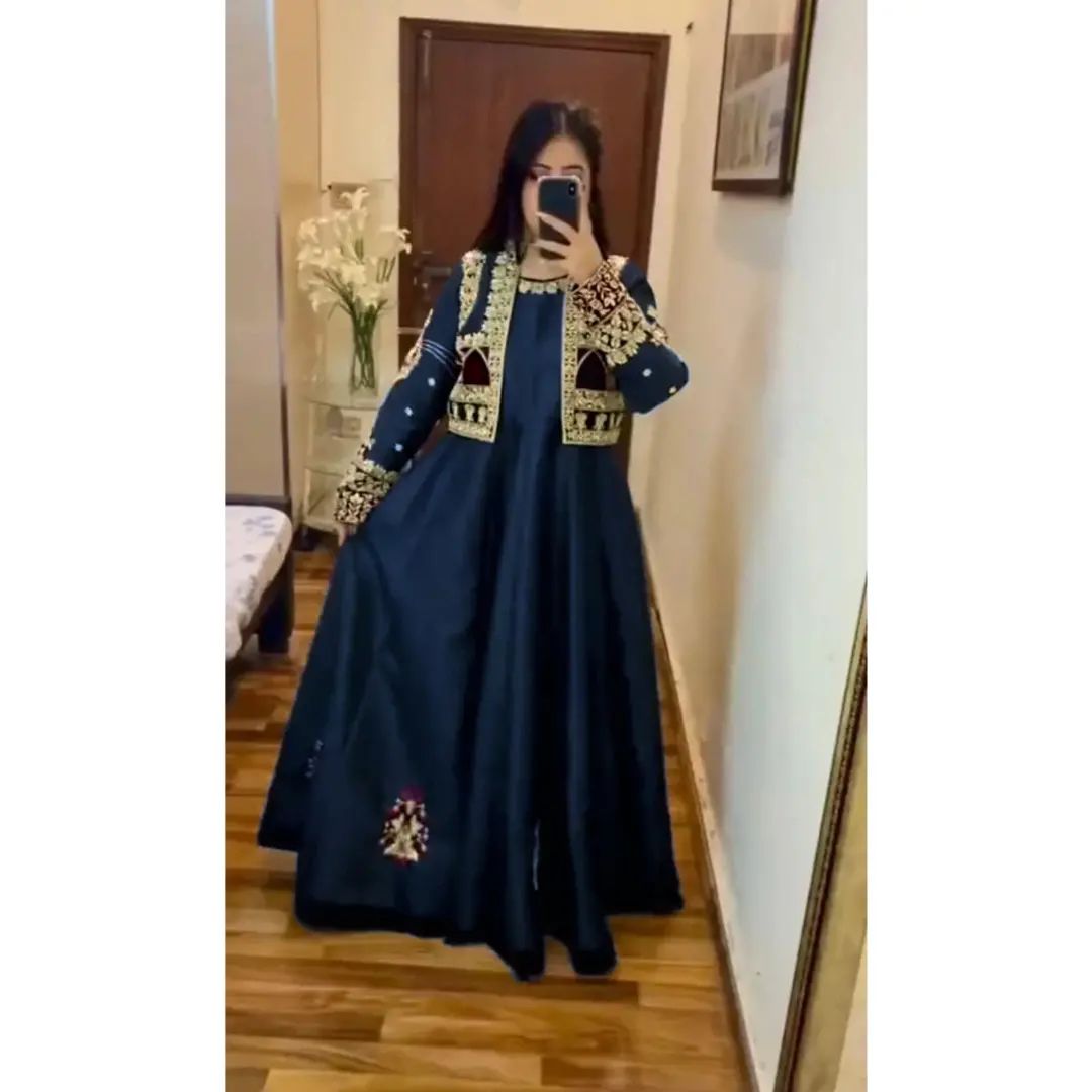 LUXURY SILK WEAR DRESS FOR WOMEN