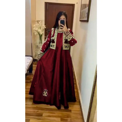 LUXURY SILK WEAR DRESS FOR WOMEN